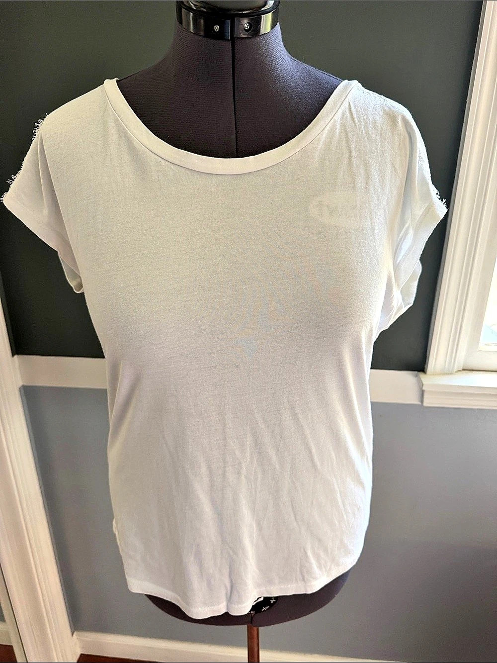 Ann Taylor Lace Sleeve White Size XL Like New